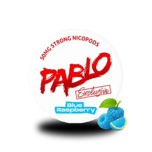 PABLO Snus - Blue Raspberry - 50mg – All White Snus, Blaubeere Snus