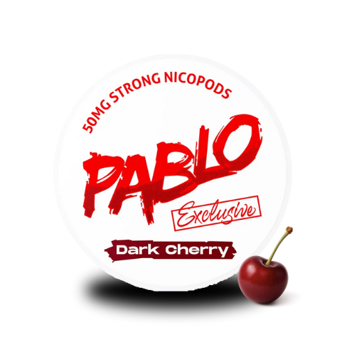 PABLO Snus - Dark Cherry - 50mg – All White Snus, Cherry Pouch