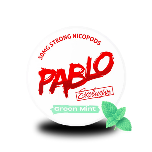 PABLO Snus - Green Mint - 50mg – All White Snus, Green Cooling Snus