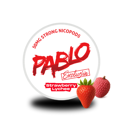 PABLO Snus - Strawberry Lychee - 50mg – All White Portionsbeutel, All White Snus