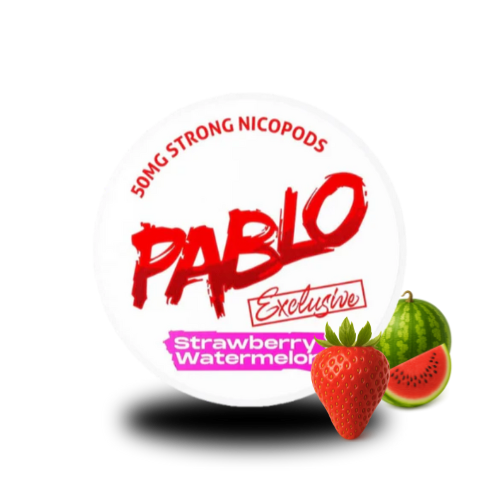 PABLO Snus - Strawberry Watermelon - 50mg – All White Portionsbeutel, All White Snus