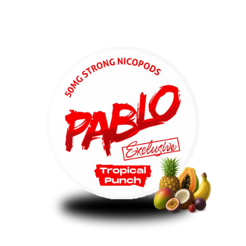 PABLO Snus - Tropical Punch - 50mg – All White Portionsbeutel, All White Snus