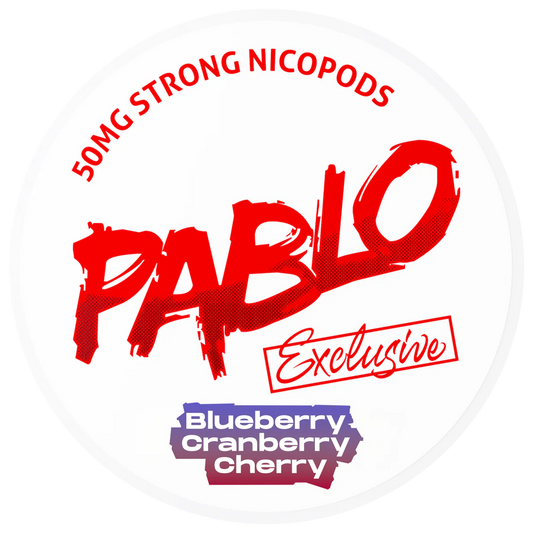 PABLO Snus - Blueberry Cranberry Cherry - 50mg – All White Portionsbeutel, All White Snus