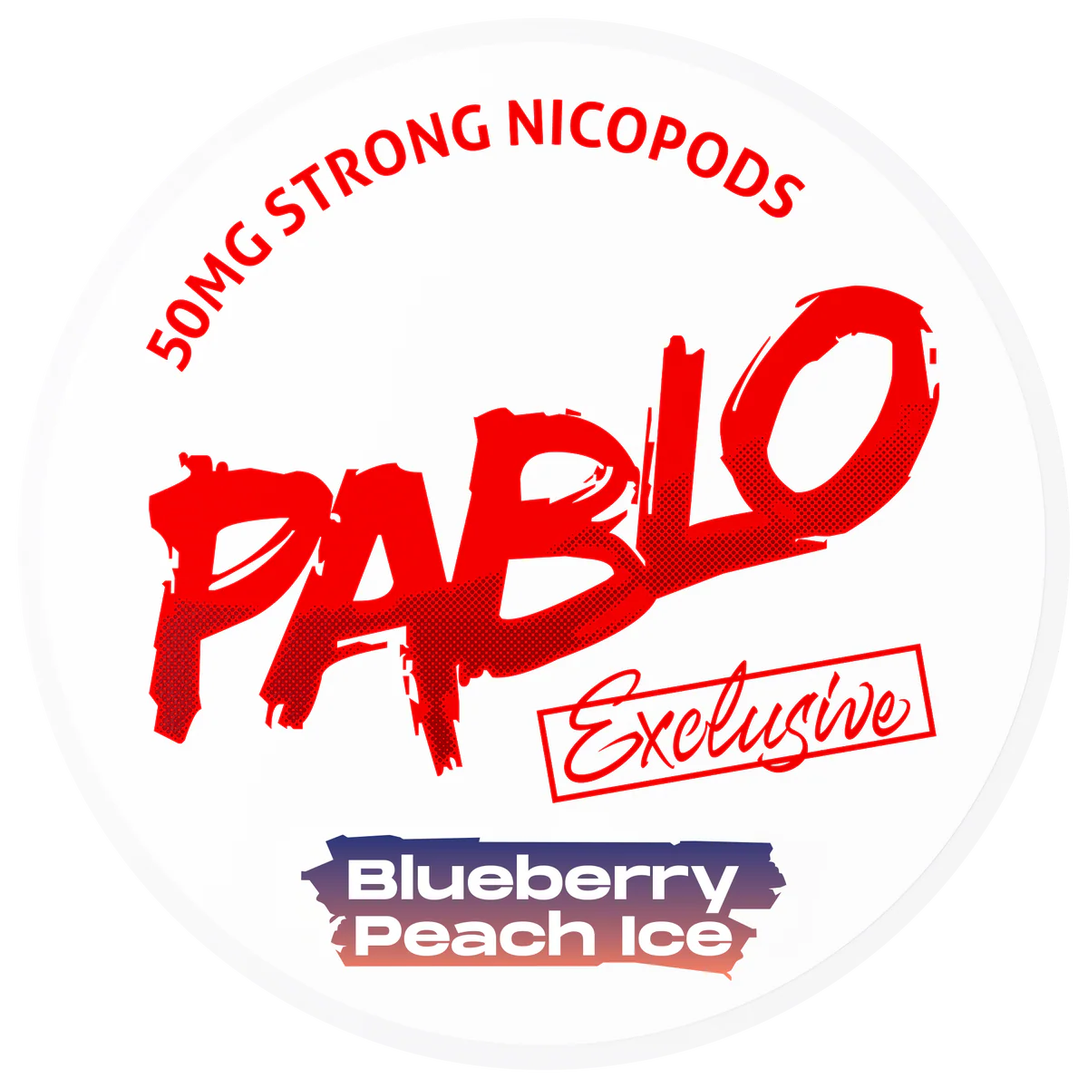 PABLO Snus - Blueberry Peach Ice - 50mg – All White Portionsbeutel, All White Snus