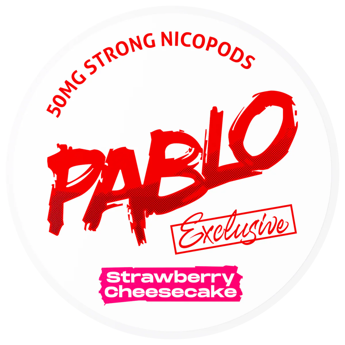 PABLO Snus - Strawberry Cheesecake - 50mg – All White Portionsbeutel, All White Snus