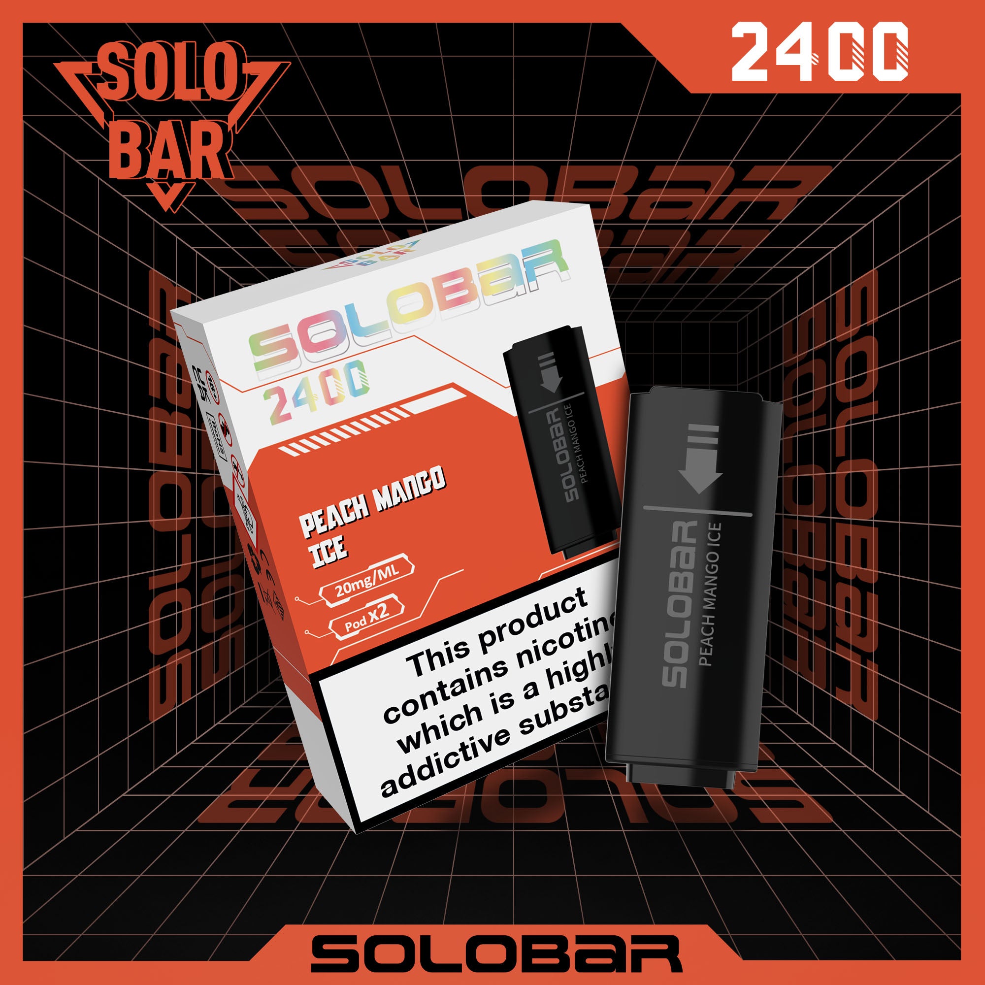 Solo Bar - Pods – hochwertige E-Zigarette, kompakte E-Zigarette