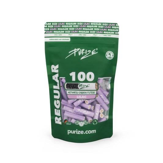 Purize Regular Aktivkohlefilter 100Stk – PURIZE Filter 9 mm Regular, PURIZE Filter 9mm