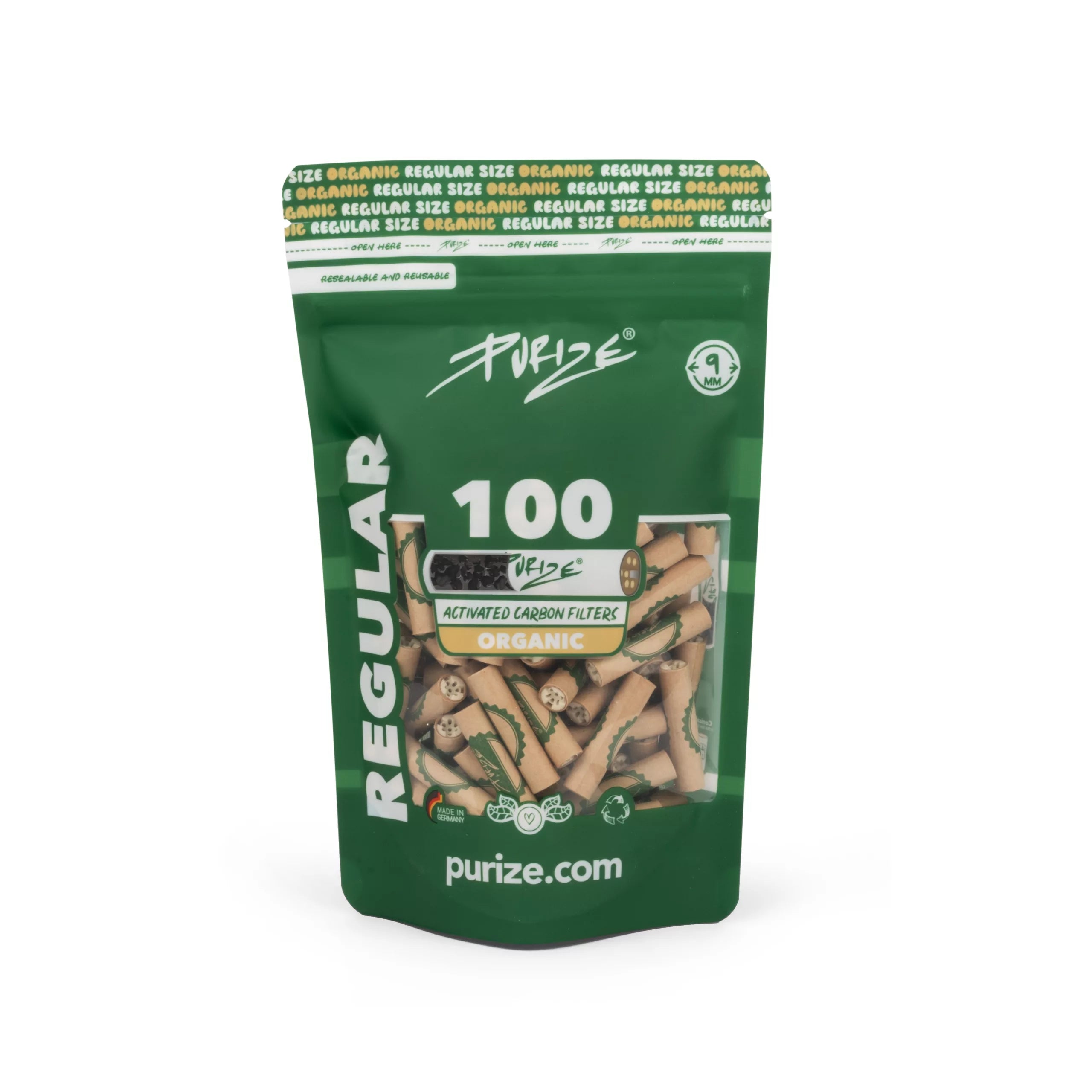 Purize Regular Aktivkohlefilter 100Stk – PURIZE Aktivkohlefilter Shop, PURIZE Deutschland