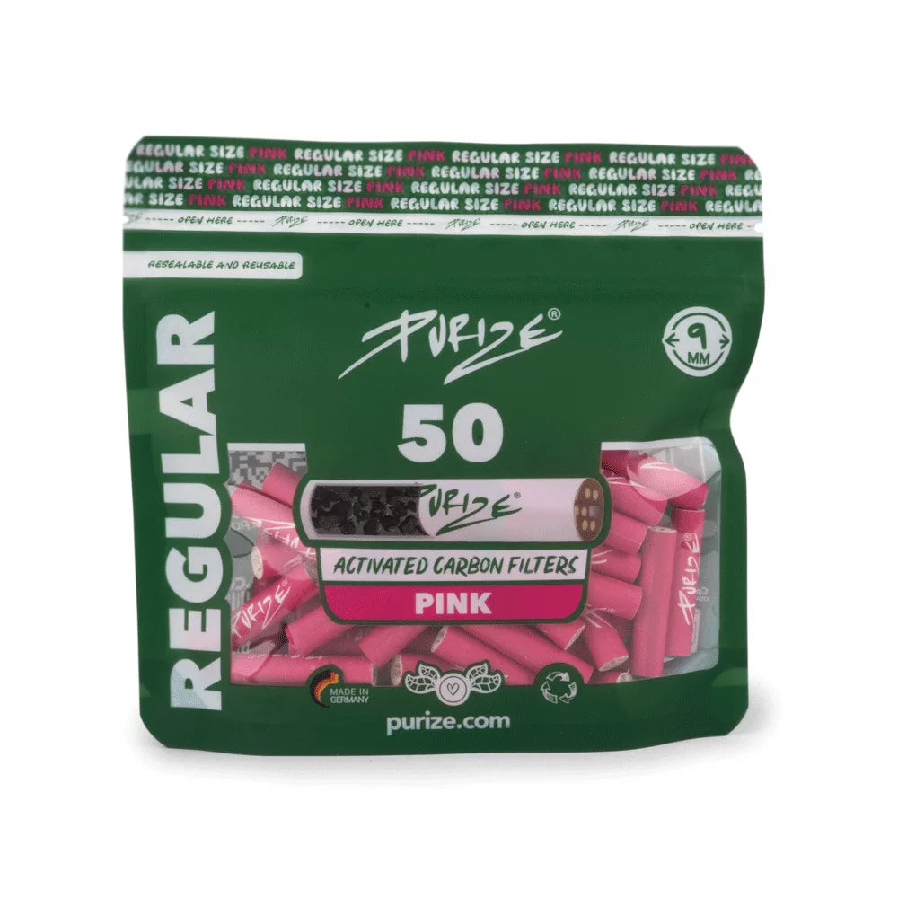 PURIZE Aktivkohlefilter Regular 50 Stück – PURIZE Filter für Selbstgedrehte, PURIZE Filter für Zigaretten