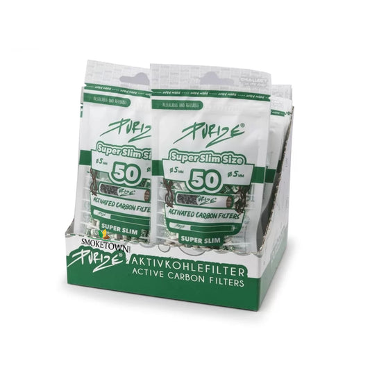 Purize Super Slim Aktivkohlefilter - 5mm / 50Stk