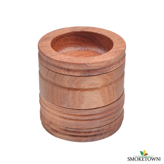 RYO Trust Wooden Grinder 65mm – Grinder Edelstahl Mahlwerk, Grinder für feine Körnung
