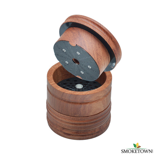 RYO Trust Wooden Grinder 65mm – 4-teiliger Grinder, Grinder 4 Kammern