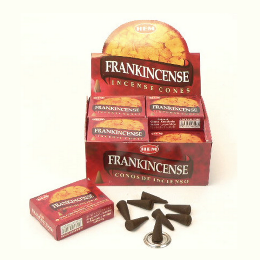 HEM Frankincense Räucherkegel - 10 Stk – 10er Räucherkegel, Aromatherapie Räucherwerk