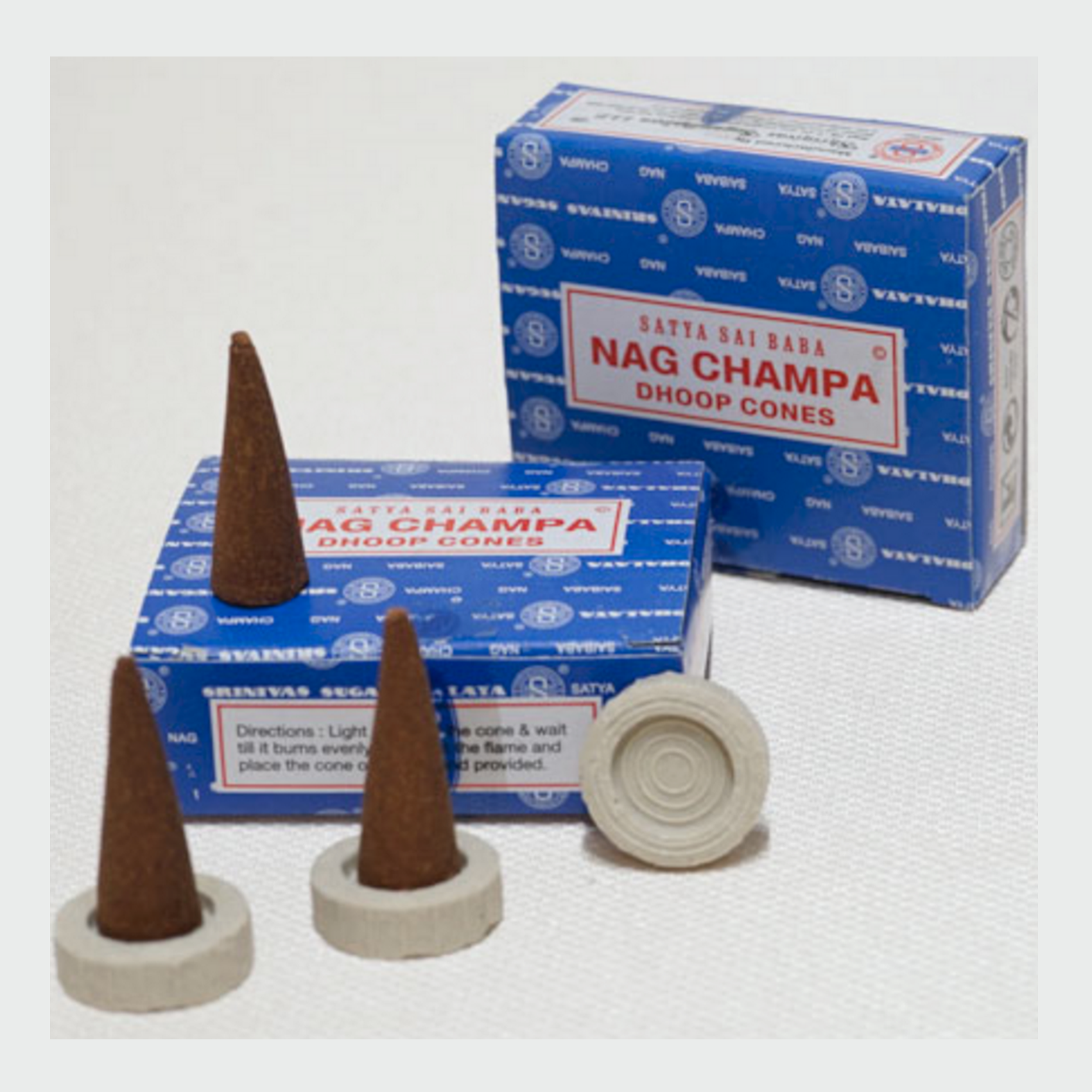Nag Champa Dhoop Räucherkegel - 12 Stk – Aromatherapie Räucherkegel, Dhoop Cones 12er