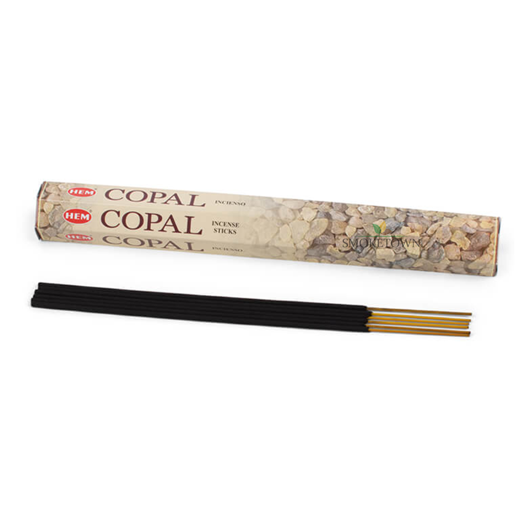 HEM Copal Räucherstäbchen - 20 Stk – aromatische Harzstäbchen, beruhigende Räucherstäbchen