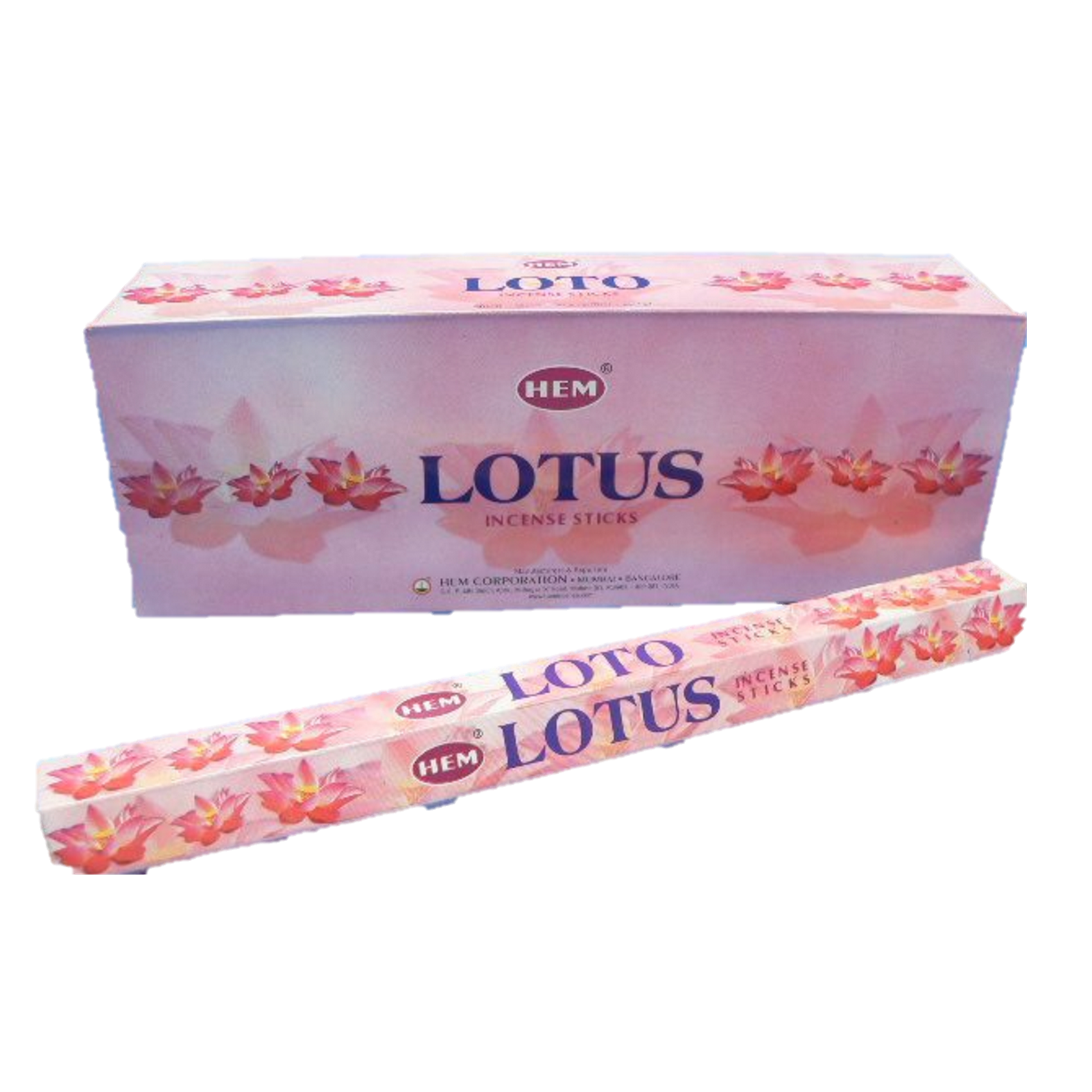 HEM Lotus Räucherstäbchen - 20 Stk – Aromatherapie Räucherstäbchen, beruhigende Düfte