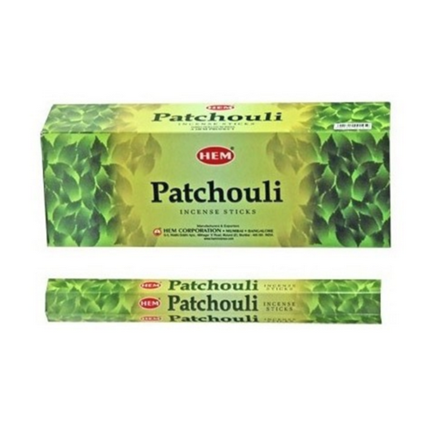 HEM Patchouli Räucherstäbchen - 20 Stk – Amber Räucherstäbchen, aromatische HEM Stäbchen