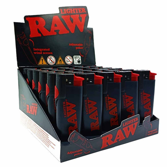 RAW Feuerzeug mit Poker & Windschutz – Bester Lighter für Cones, Butangas Feuerzeug