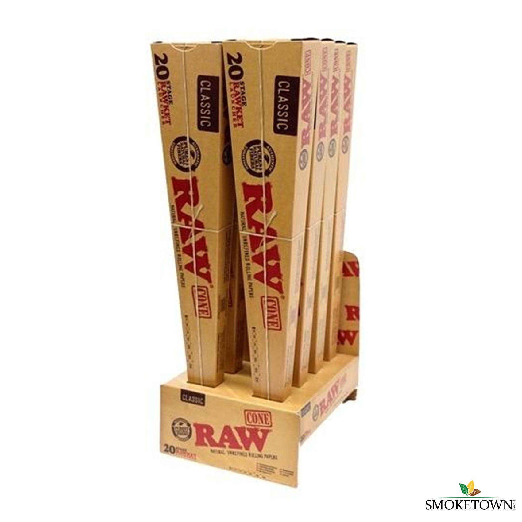 RAW Cones Rawket - 20er – bequemes Rauchen, einzigartiges Raucherlebnis