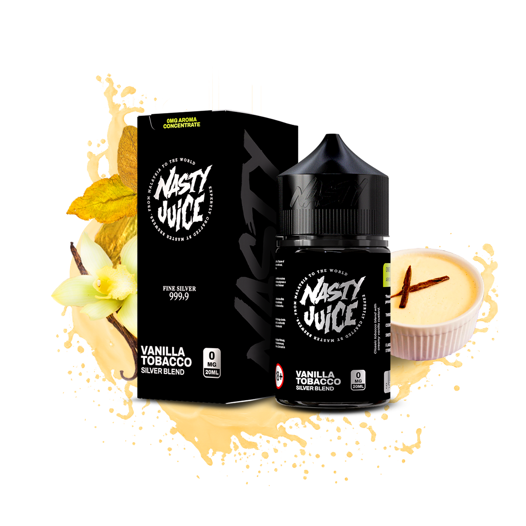 Nasty Juice Aroma - Silver – Aroma mit Vanillenote, Bourbon Vanille Tabak