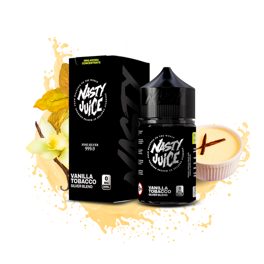 Nasty Juice Aroma - Silver – Aroma mit Vanillenote, Bourbon Vanille Tabak
