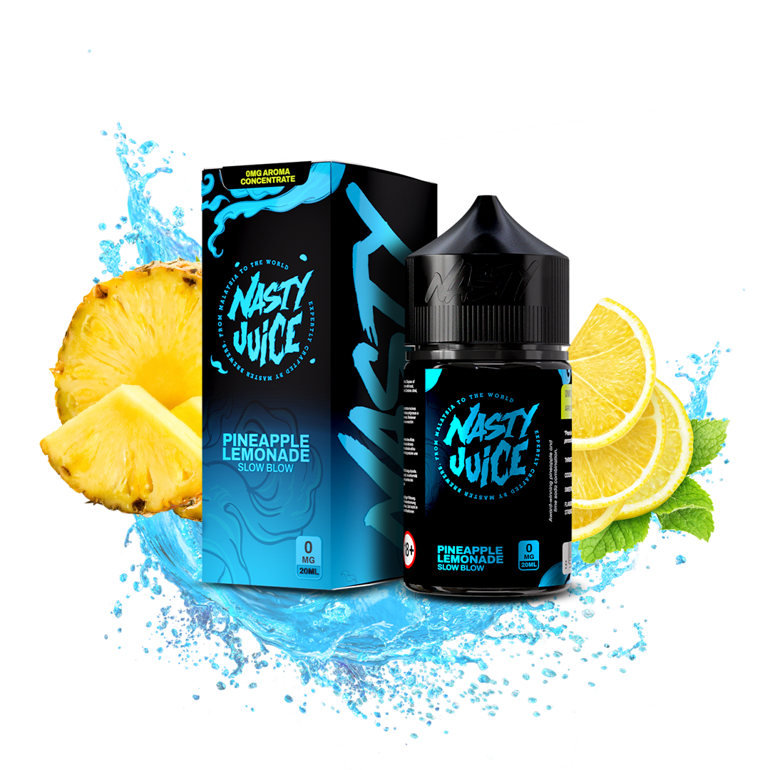 Nasty Juice Aroma - Slow Blow – Ananas Limonade E-Zigarette, Ananas Limonade Liquid