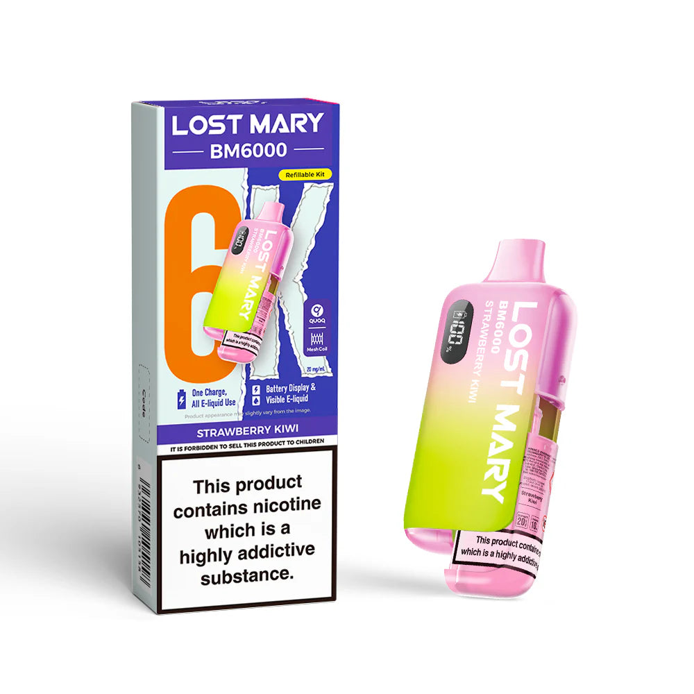 Lost Mary BM6000 - Strawberry Kiwi – 6000 Züge Strawberry Kiwi, BM6000 Strawberry Kiwi UK