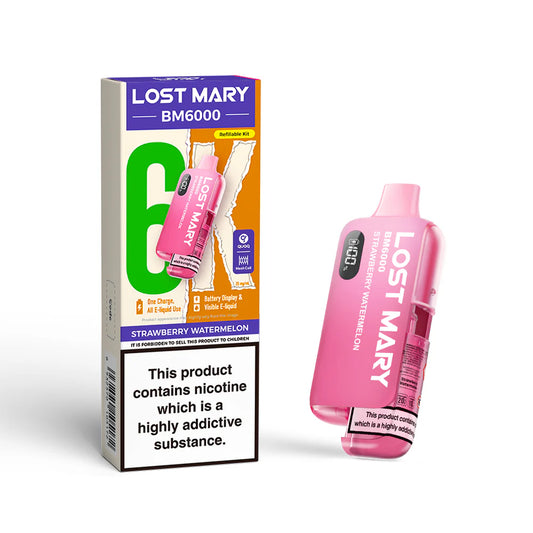 Lost Mary BM6000 - Strawberry Watermelon – 6000 Züge Fruit Vape, BM6000 Strawberry Watermelon