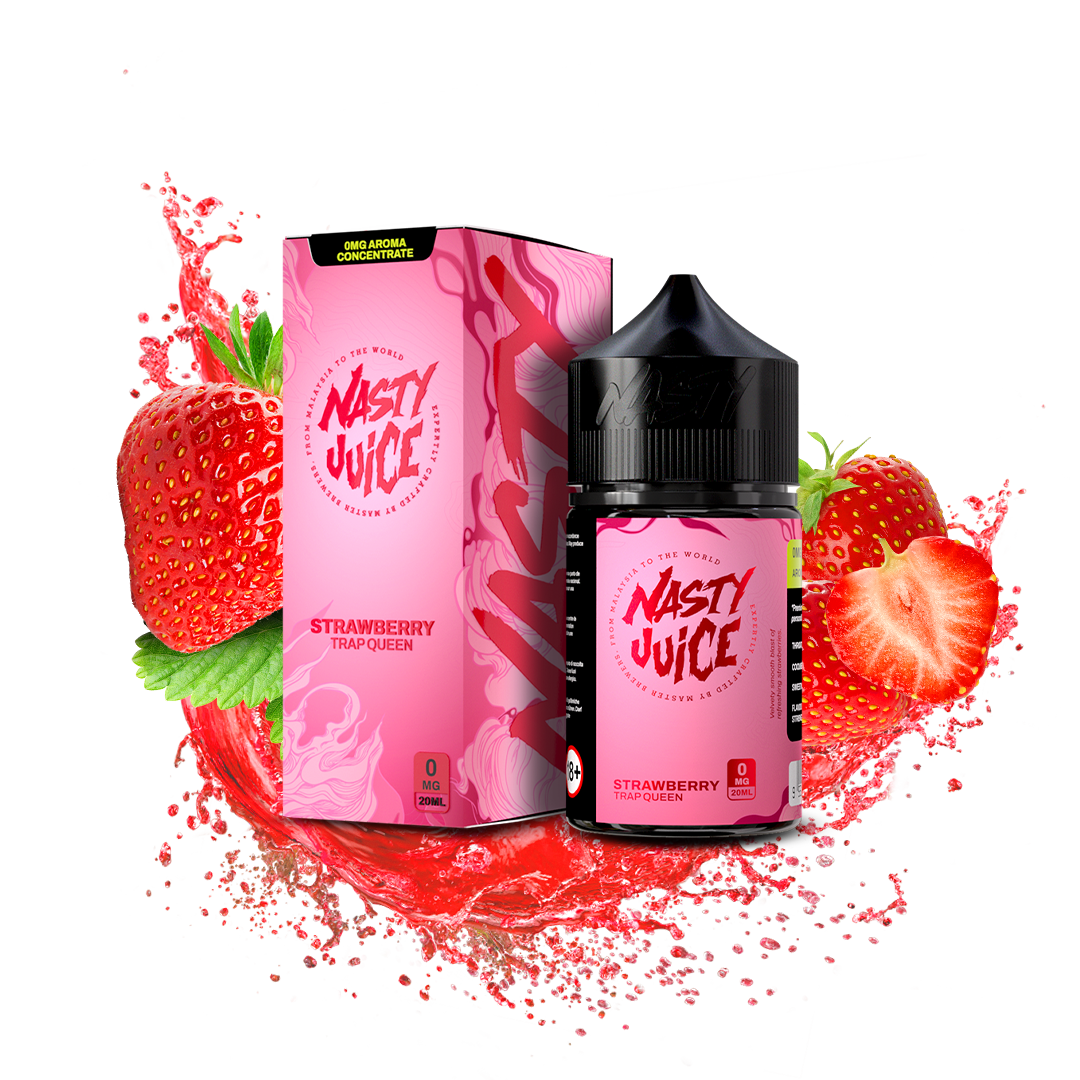 Nasty Juice Trap Queen Longfill Aroma – 20ml Erdbeer Aroma, Aroma für Vape Erdbeere