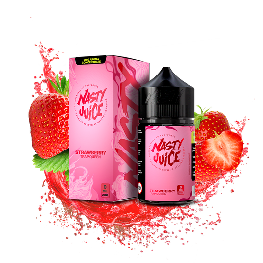 Nasty Juice Trap Queen Longfill Aroma – 20ml Erdbeer Aroma, Aroma für Vape Erdbeere