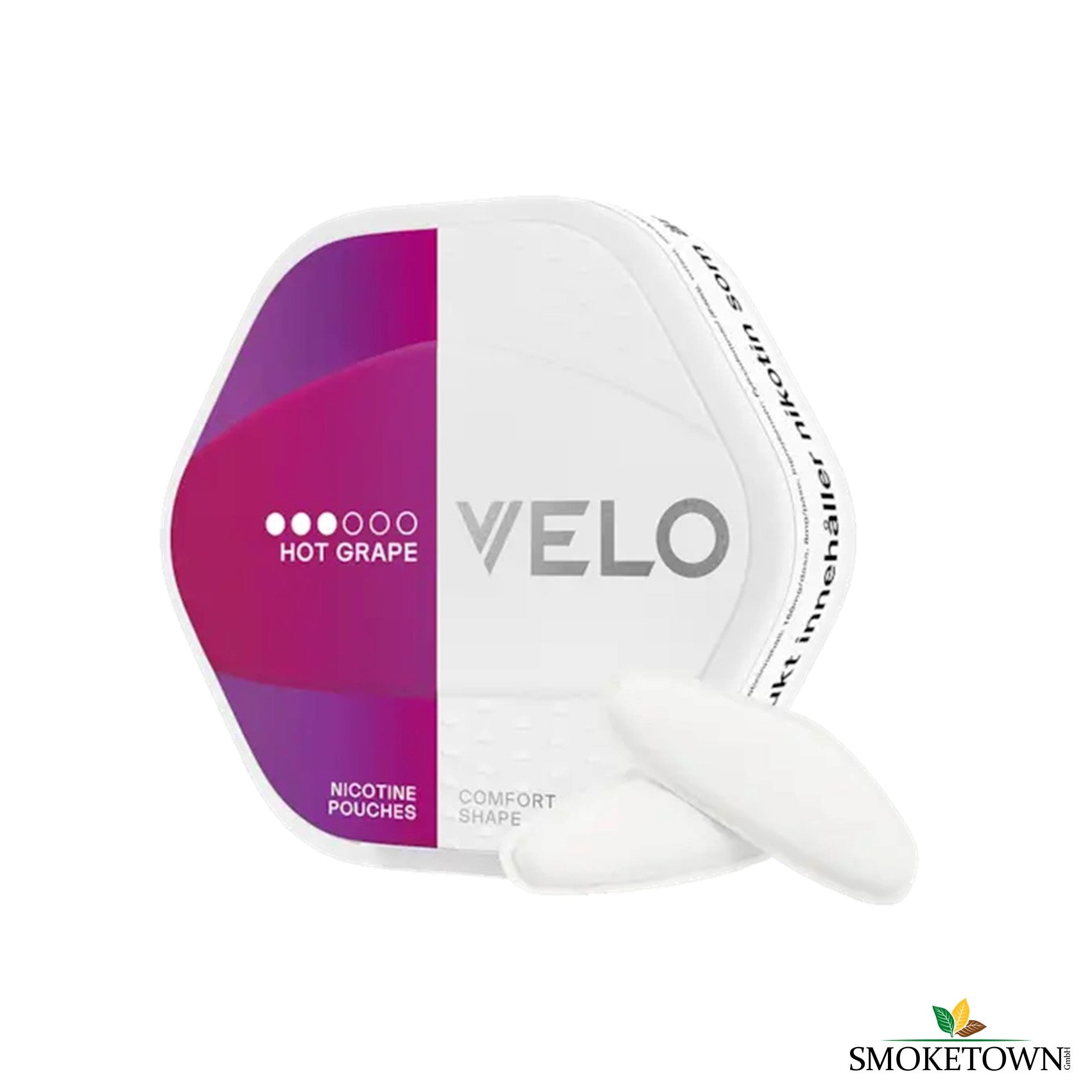 VELO Shift Hot Grape – All White Pouches, Alternative zu Snus