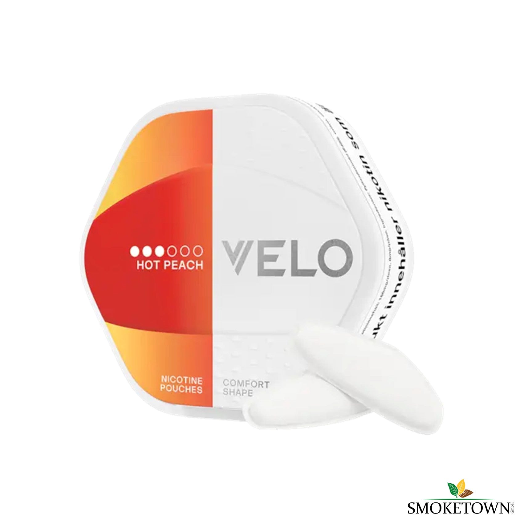 VELO Shift Hot Peach – All White Pouches, Alternative zu Snus