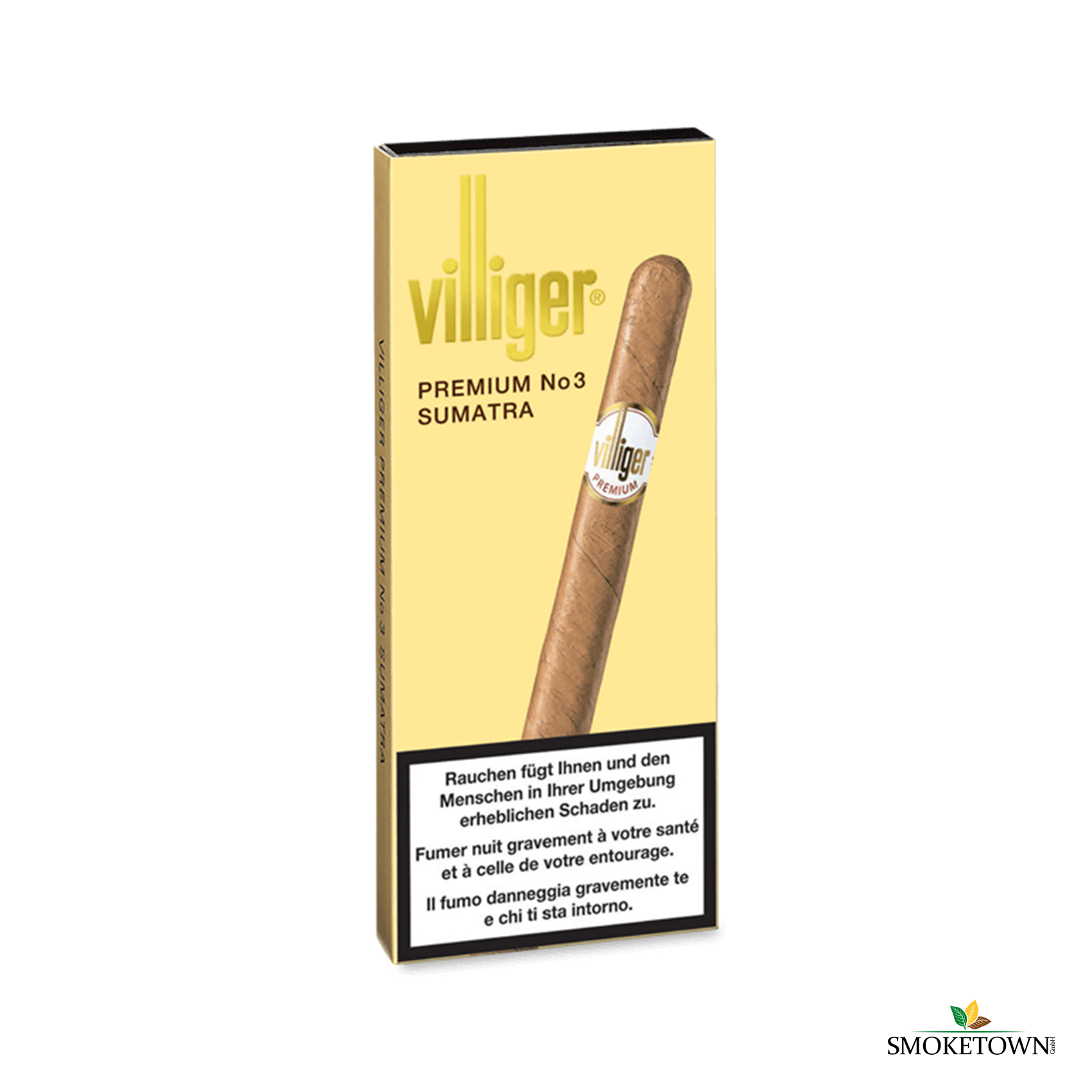 VILLIGER PREMIUM No 3 Sumatra – ecuador Sumatra Deckblatt, ecuadorianisches Deckblatt