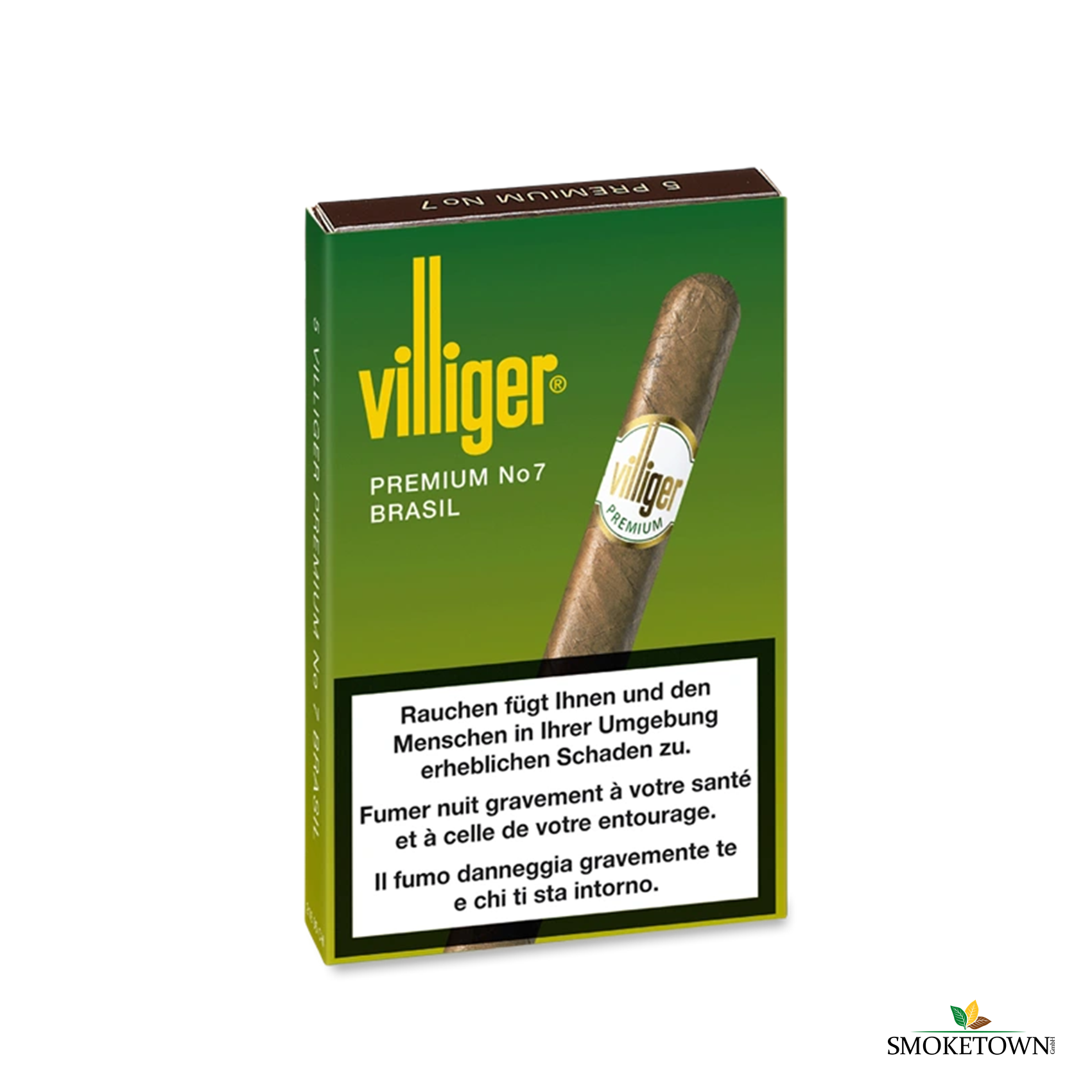 VILLIGER PREMIUM No 7 Brasil – No 7 Format Zigarre, Premiumzigarren Villiger