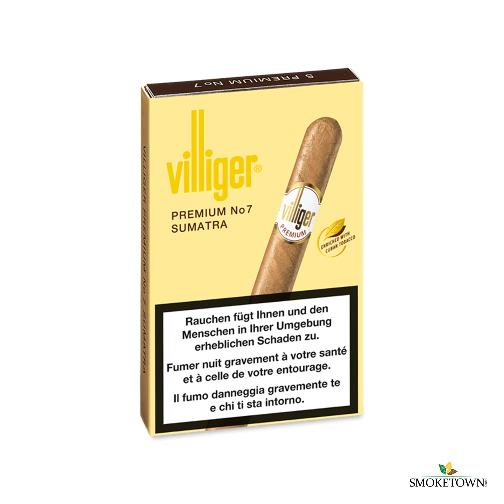 VILLIGER PREMIUM No 7 Sumatra – No 7 Format, Premiumzigarre Villiger