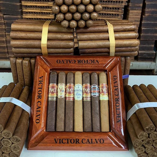 Victor Calvo Zigarren Sampler mit Aschenbecher – boxpressed Zigarren, Connecticut Zigarre