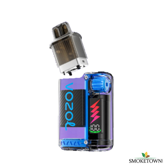 VOZOL VISTA PLUG - Blue Razz ICE - 10'000 Züge – Blaubeeren und Himbeeren Liquid, Blue Razz Geschmack