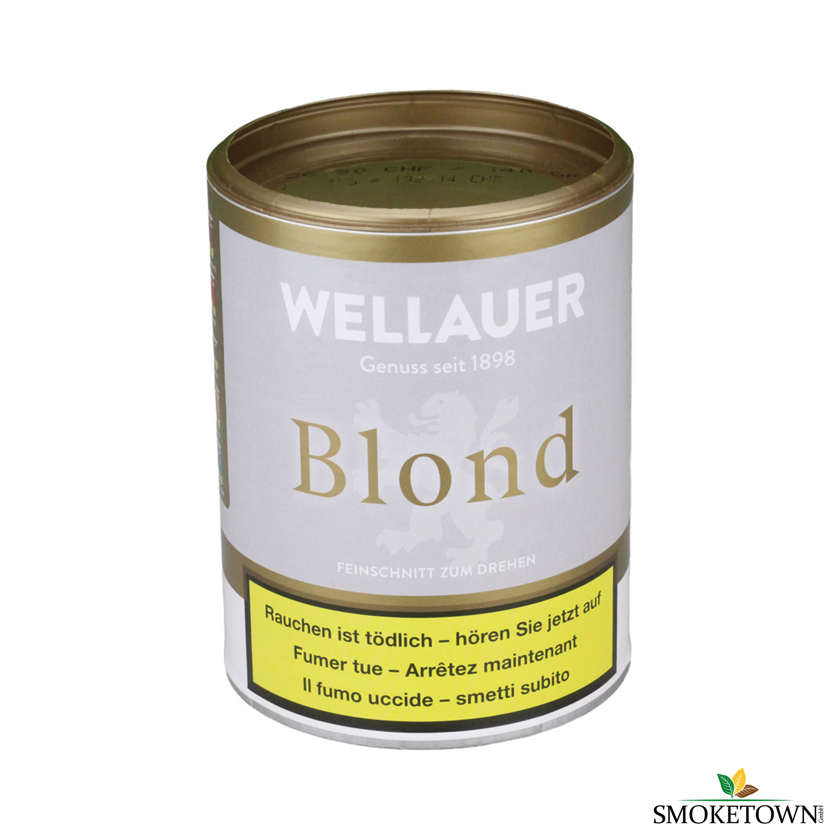 Zigarettentabak Wellauer Blond 140g – Dose, Feinschnitt Tabak Wellauer
