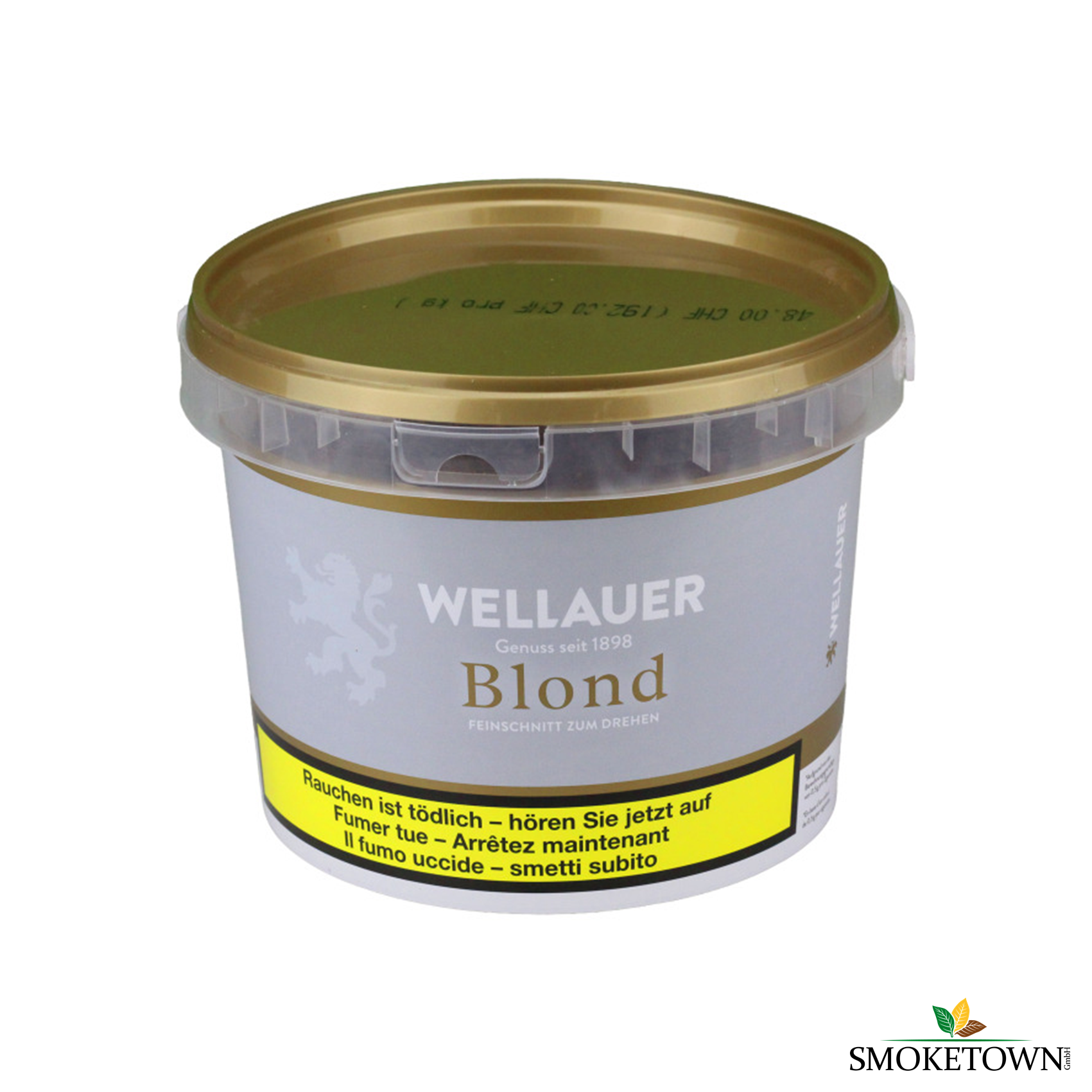 Wellauer Blond Tabakeimer + Hülsen/Papier – Feinschnitt Tabak Wellauer, Feinschnitt Zigarettentabak
