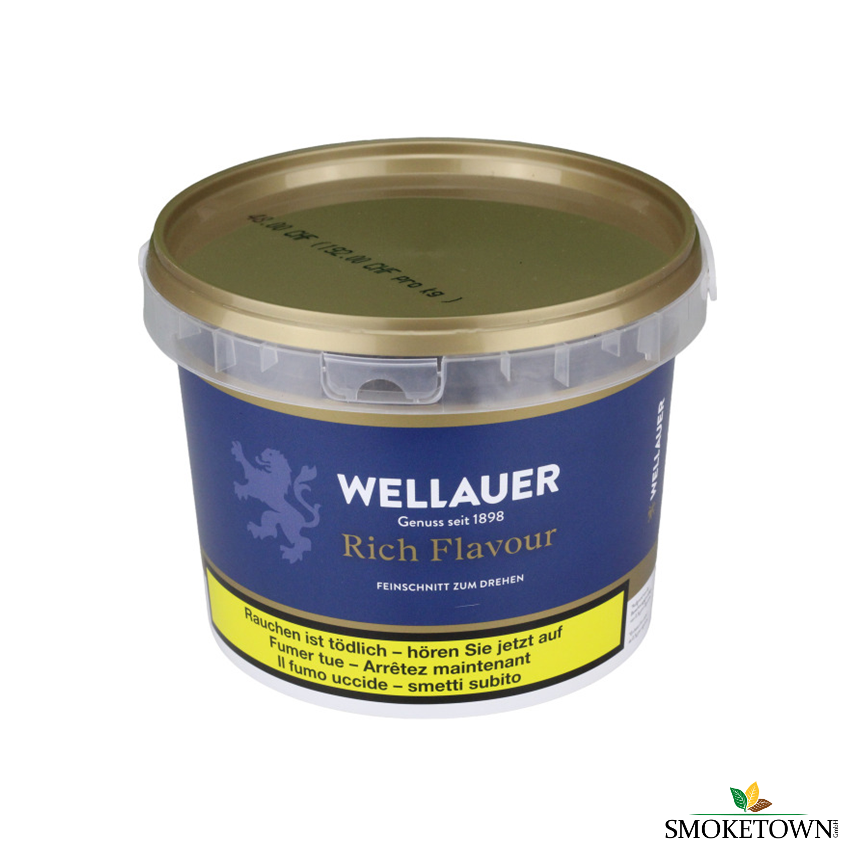 Wellauer Rich Flavour Tabakeimer + Hülsen/Papier – Black, inkl. Gratis Hülsen