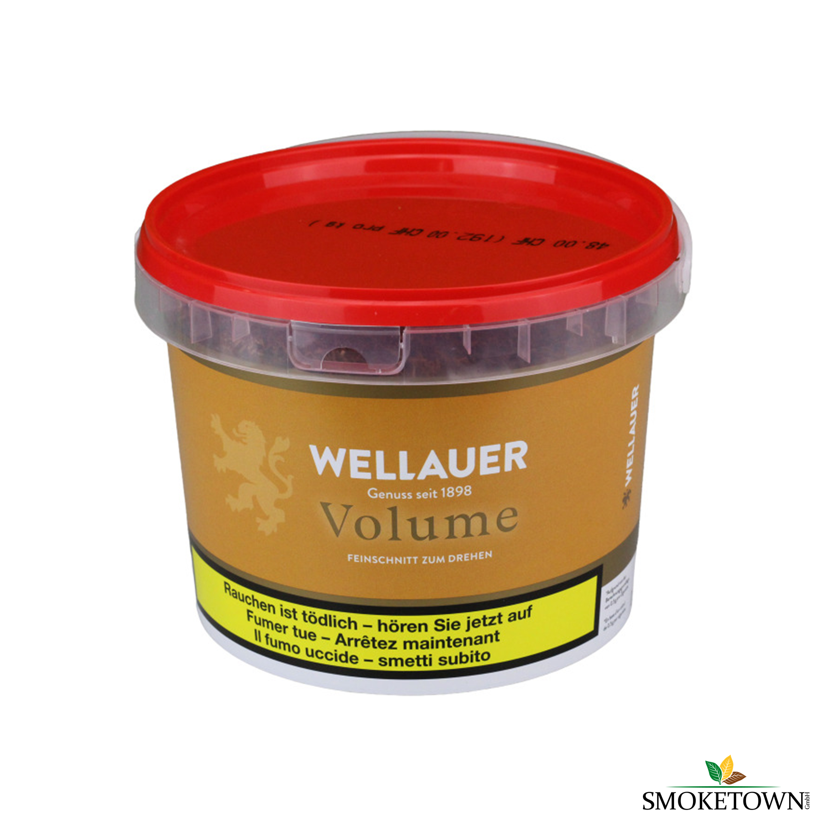 Wellauer Volume Tabakeimer + Hülsen/Papier – ergiebiger Stopftabak, inkl. Gratis Hülsen