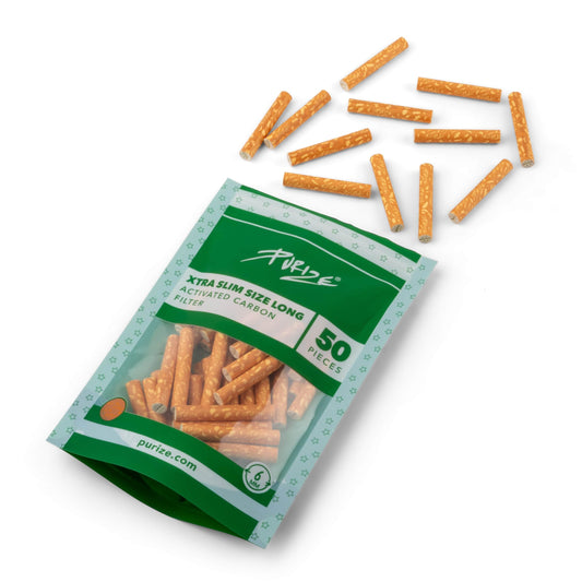 PURIZE Xtra Slim Size - Long - Spy – Aktivkohlefilter PURIZE, Filter für Selbstgedrehte