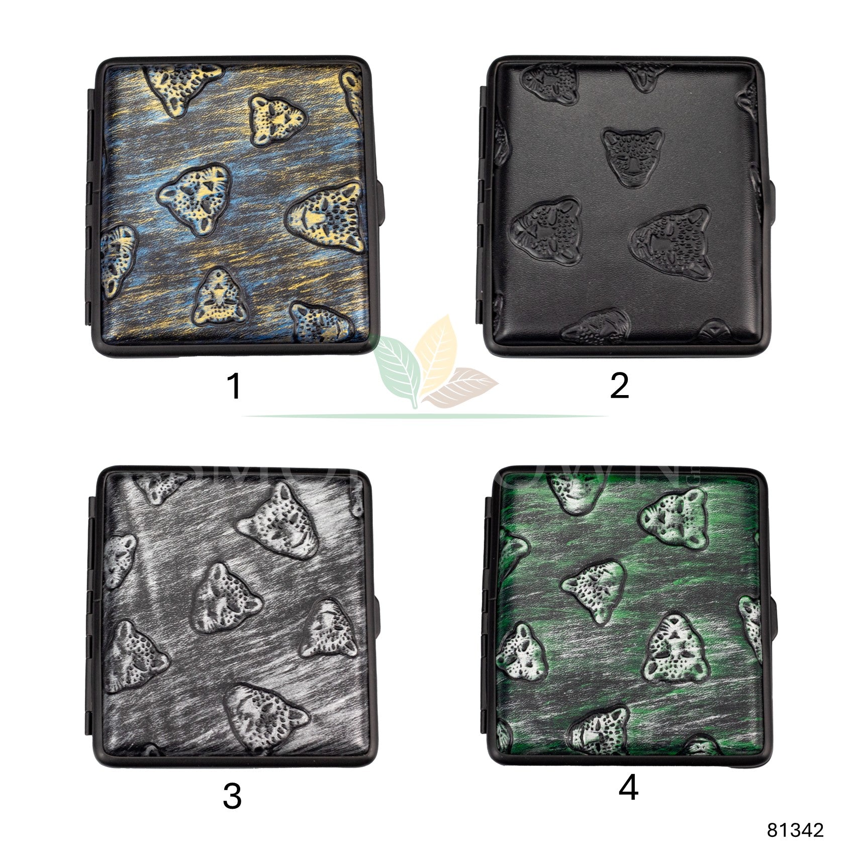 Zigaretten Etui Leoparden - 20er – Zigarettenetui, Raucherbedarf