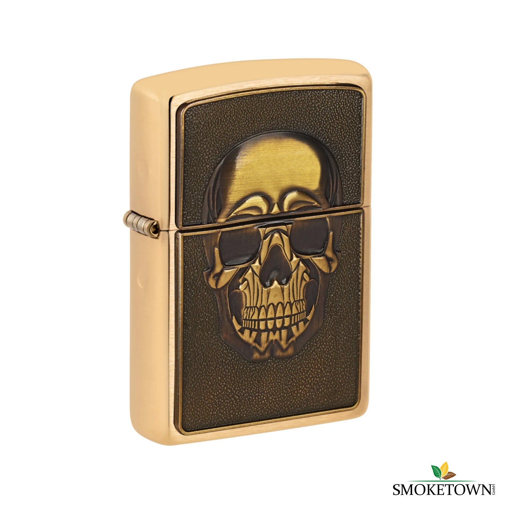 Zippo 204B Embossed Skull Feuerzeug – original zippo kaufen schweiz, skull zippo