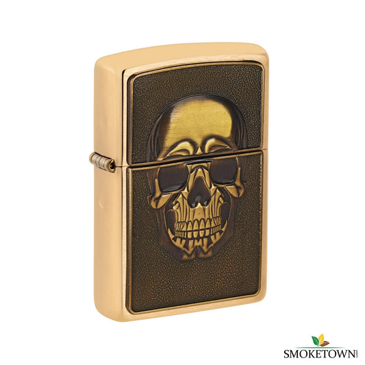 Zippo 204B Embossed Skull Feuerzeug – original zippo kaufen schweiz, skull zippo