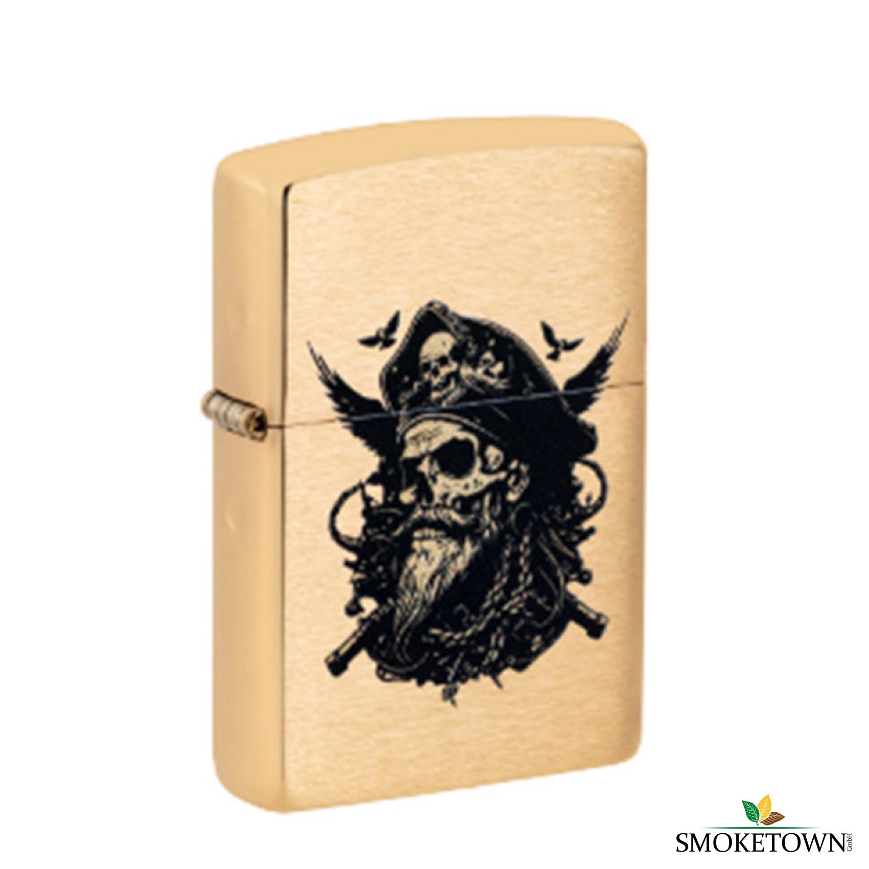 Zippo 204B Pirate Skull Design Feuerzeug – original zippo kaufen schweiz, pirate skull zippo