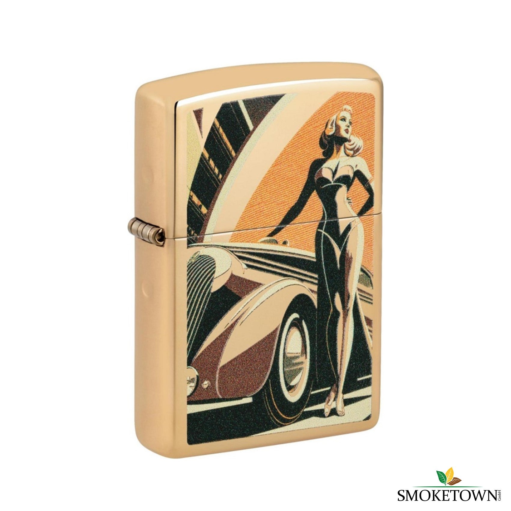 Zippo Vintage Car and Woman Feuerzeug – original zippo kaufen schweiz, vintage zippo