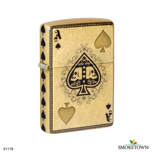 Zippo Ace of Spades – nachfüllbares Feuerzeug, Pik-Ass Zippo