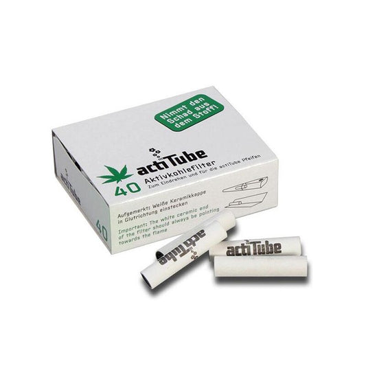 actiTube ActiveFilter 8mm Aktivkohle-Drehfilter, 10 x 40 Stück