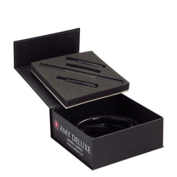 Amy Deluxe Schlauchset Box - Schwarz – Raucherlebnis, Rauchgenuss